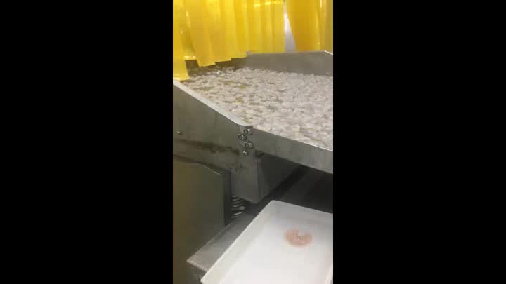 Congelador de túnel IQF para carne de camarón
