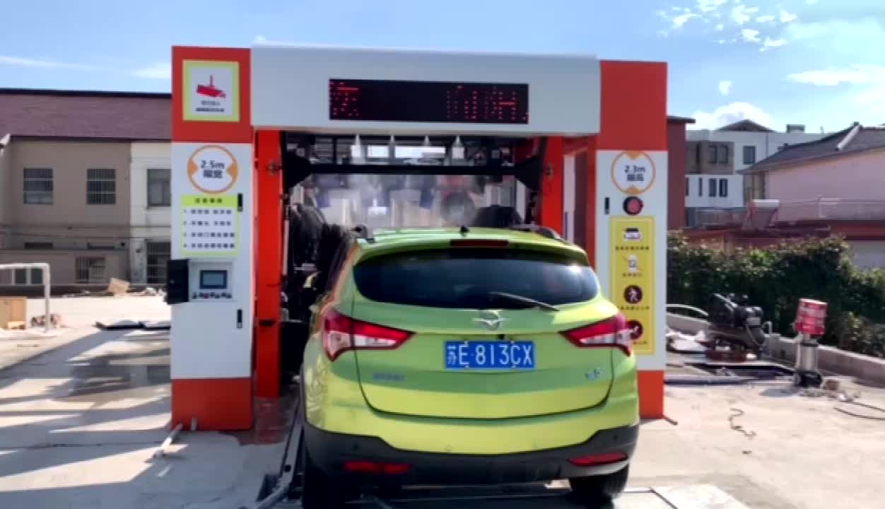 Hoog vermogen Volledig elektrische automatische tunnelauto -wasmachine Apparatuur Prijs1