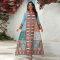ورود جدید دبی شیک عبای برای زنان مسلمان لباس رمضان عید جلابیا ترکیه Kaftan Marocain Abaya1