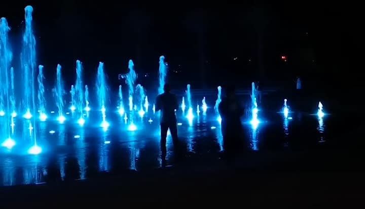 copper floor water fountain