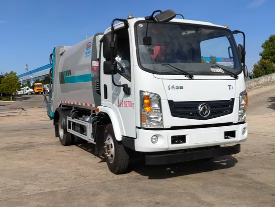 Kecekapan Tinggi Dongfeng 4X2 8cbm Lori Tolak Mampat Berketumpatan Tinggi1
