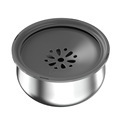 ONE PET Floating stainless steel cat bowl splash proof pet water dispenser splash proof stainless steel dog bowl1