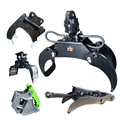 Custom Excavator Hydraulic Rotating Timber Log Grapple for Recycling1