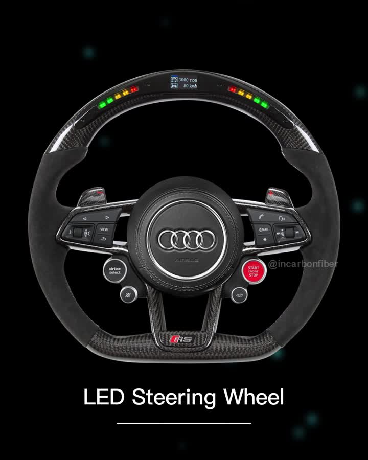 Carbon fiber steering wheel 