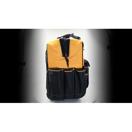 Rolling Yellow Black Large Capacity Tool Bag