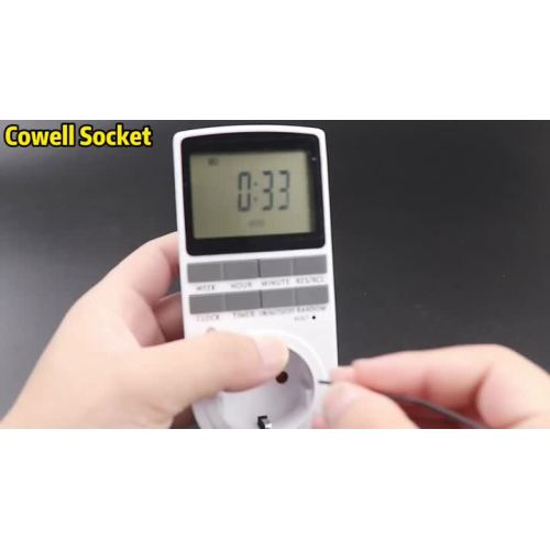 24 Hour cyclic programmable timing socket Electronic digital timer switch UK US AU EU FR kitchen timer