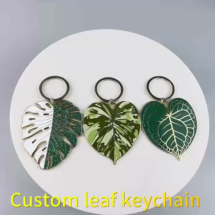 Leaf keychain