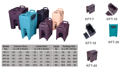 Distribuidor de bebidas isolado para portas traseiras, catering, camping, restaurantes e hotéis
