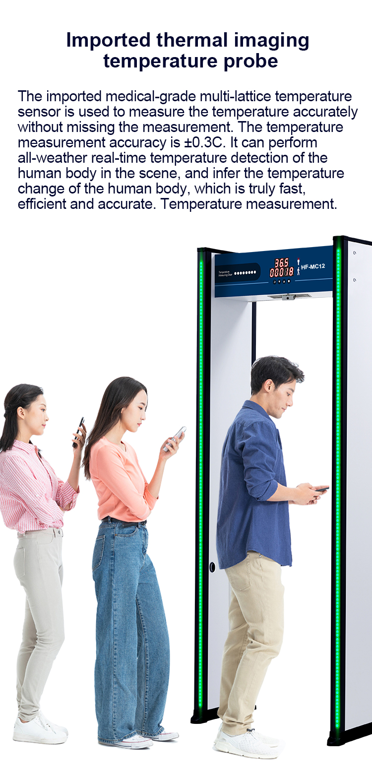 MC12 AI Non Touch Temperature Measuring Door|HFSecurity