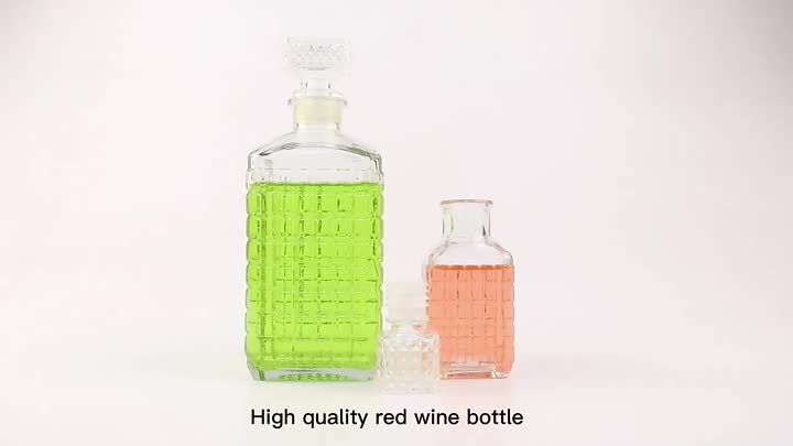 100ml 500ml 유리 위스키 디캔터