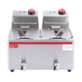 12 Liter Two Tanks Industrial Deep Fryer with Baskets1