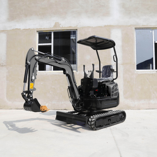 The correct way to walk the small excavator