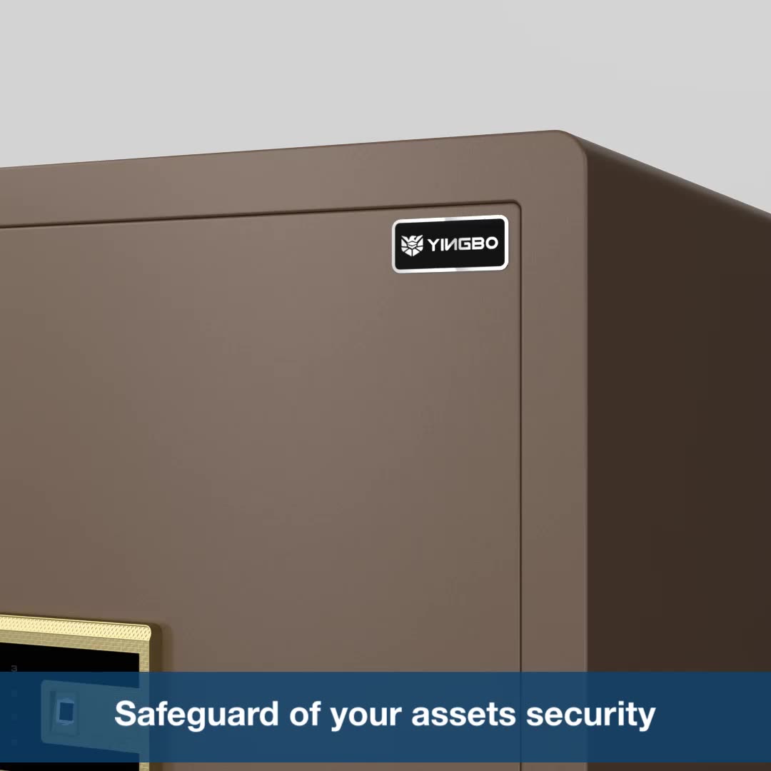 coffee gold color digital lock big safes office safe box1