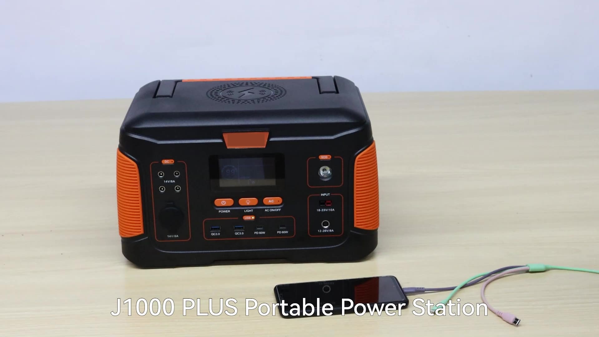 1000W Powerstation Lithium Ion Batteries Inverter Electric Generator Solar Powered Charging Station & Power Station for Home1