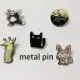 Kartun logam adat Anime Fox Lapel Pin