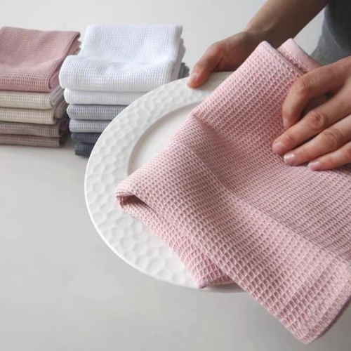 Cleaning cloths for various surfaces in kitchen