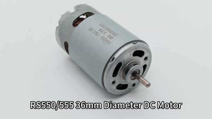 550 Yağlamalı Motor | Dikdörtgen Demir Kapak Fırçalı DC Motor Güç Testi