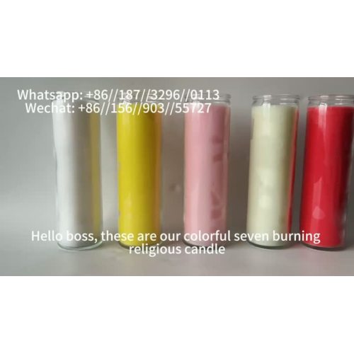 Beautiful religious 7 days candle