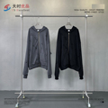 High Quality Custom Logo Double Zipper Hoodie Coat - Wholesale Oversized Print Men's Fashion Cardigan1