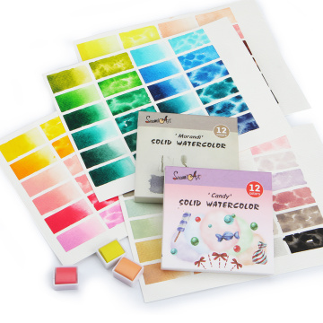 Ten Chinese Water Colors Paints Set Suppliers Popular in European and American Countries