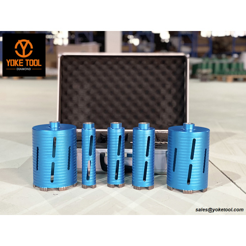 Kits de bits de núcleo seco perforación de diamantes