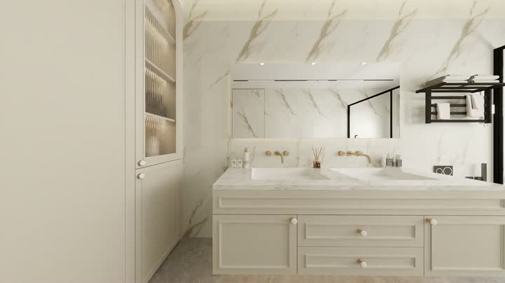 Шкафы в ванной комнате