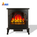 20-Inch 3D Flame Modern Wood Burning Freestanding Electric Fireplace Heater1