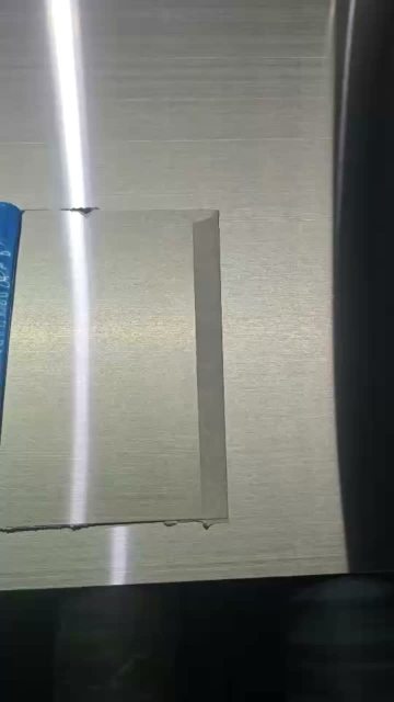 Stainless steel No. 4 + HL sample processing