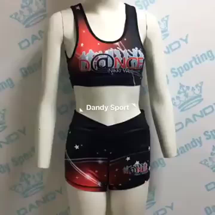 vêtements de pratique de danse cheer 