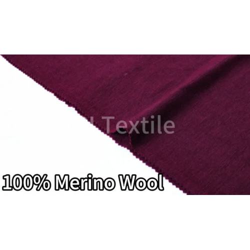 100% ऊनी हल्के वजन का जर्सी कपड़ा