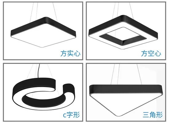Modern Hexagonal Lider liderado Light para escritórios contemporâneos1