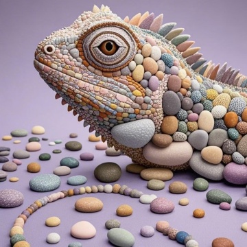 Reconstruir a estética dos animais de estimação de répteis