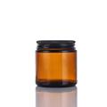 Empty 50ml 100ml 250ml 500ml Clear Amber Glass Candle Jar with Black Gold Aluminum Metal Lids1