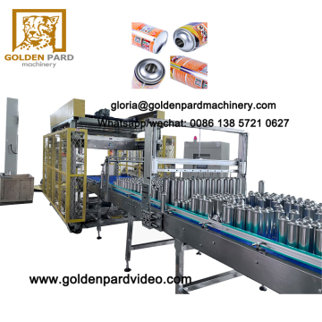 Automatic aerosol spray tin can production line