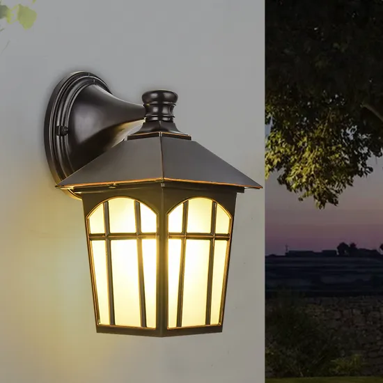 Lâmpada de parede LED à prova d&#39;água ao ar livre elegante para corredores1