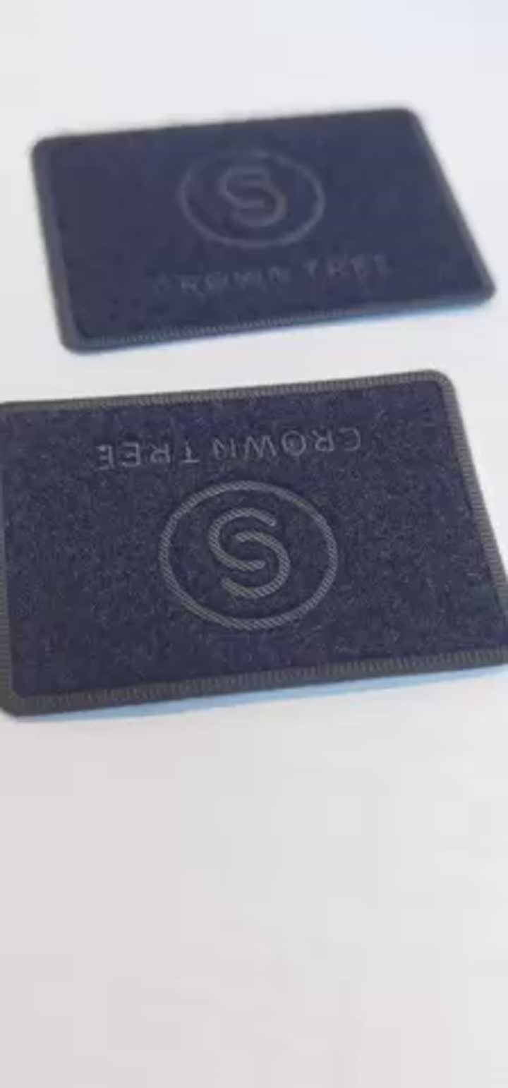 Vysokofrekvenční štítek na suchý zip