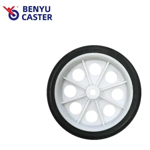 Rubber Single Wheel 115mm135mm Basket Wheel Cart Castor Industry Universal Castor Wholesale Rubber Single Wheel1