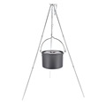 Durable 4.5L Outdoor Cook Pot: Compact Camping Cookware for Big Capacity Campfire Cooking1
