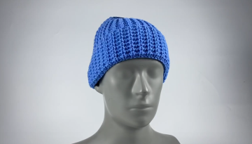 waffle knit beanie hat