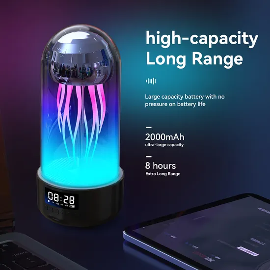 Altavoz Bluetooth inalámbrico inteligente, luz de respiración colorida, inteligente portátil 1