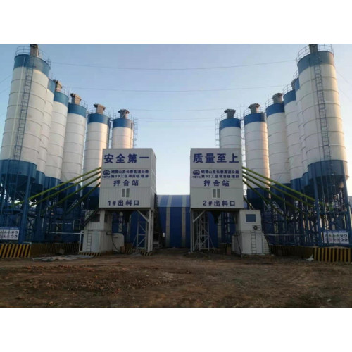 FYG HZS120 Modular Mixing Plants สนับสนุนการก่อสร้างทางหลวง Yantongshan - Changchun