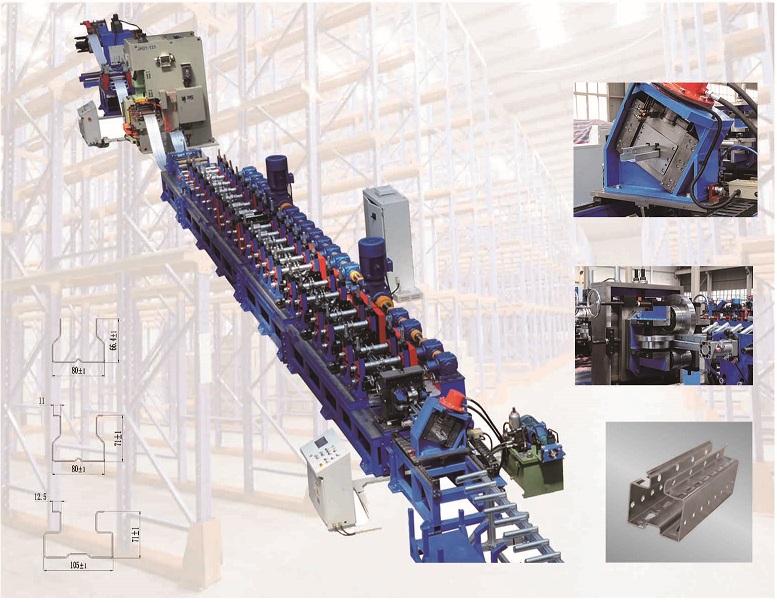 TF Shelves and racking beam Roll Forming Machine