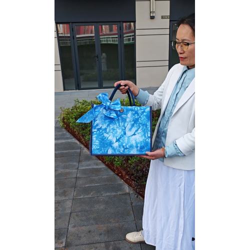 B240625 Bolso tie-dye tamaño grande con lazo