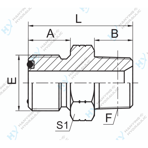 ORFS Male O-Ring NPT Male