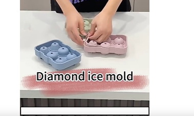 Plateau de moule à glace des crânes en silicone