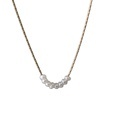 Custom Logo Women's Stainless Steel Chain Necklaces with Mother of Pearl and Trendy Geometric Designs1