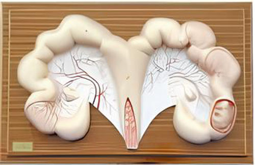 Anatomical model of pig uterus