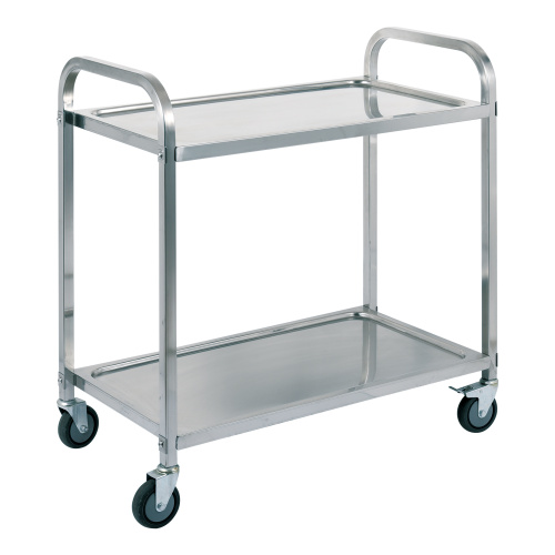 two tiers serving trolley