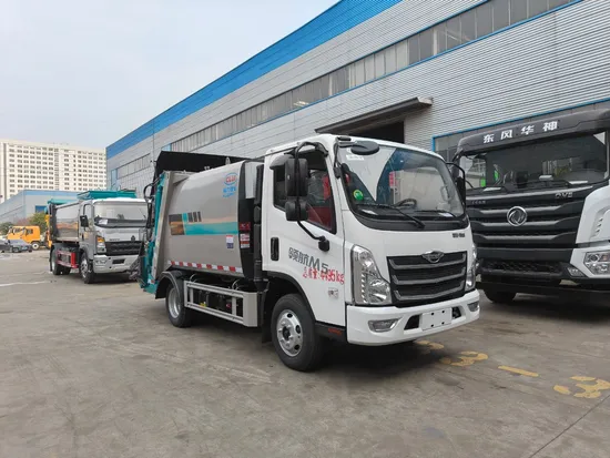 Trak Tolak Mampatan Foton 4X2 5.8cbm Kecekapan Tinggi untuk Pelupusan Sisa Pasaran1