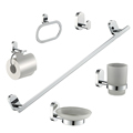 Zinc Wall Mounted Bathroom Accessory Set with Stainless Steel for Hotel Bath Partition Hardware1